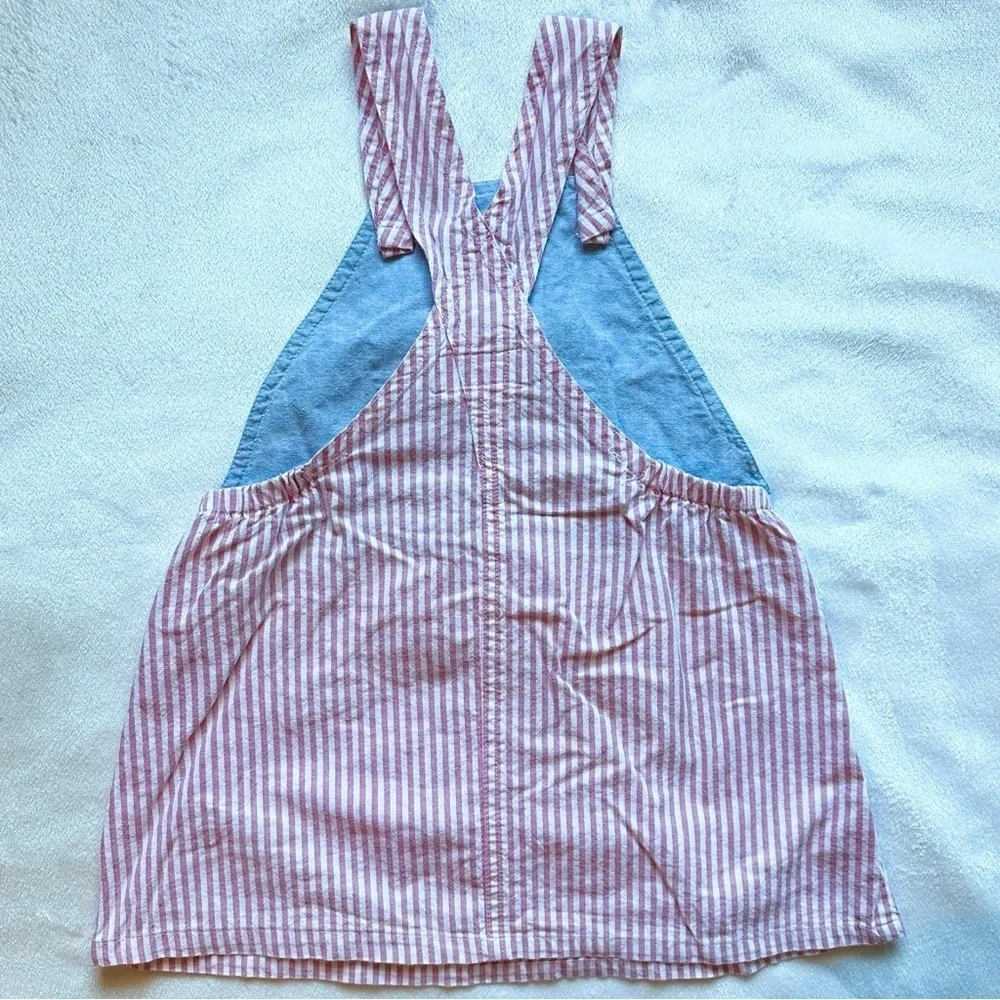 Vintage 1994 Dr. Seuss Overall Dress Toddler Girls 2T RARE striped embroidered